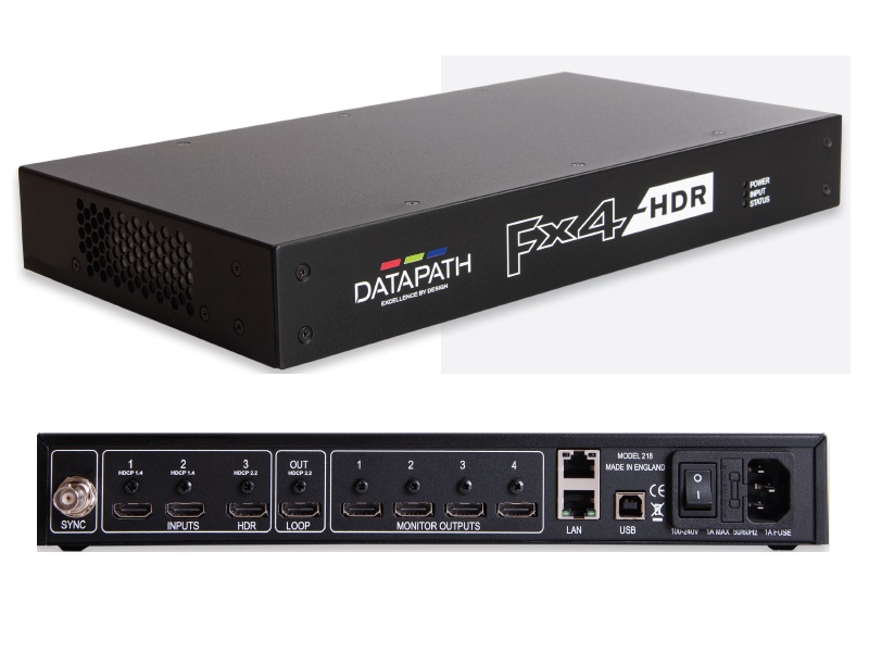 Datapath FX4-HDR HDMI outputs 10 bit color